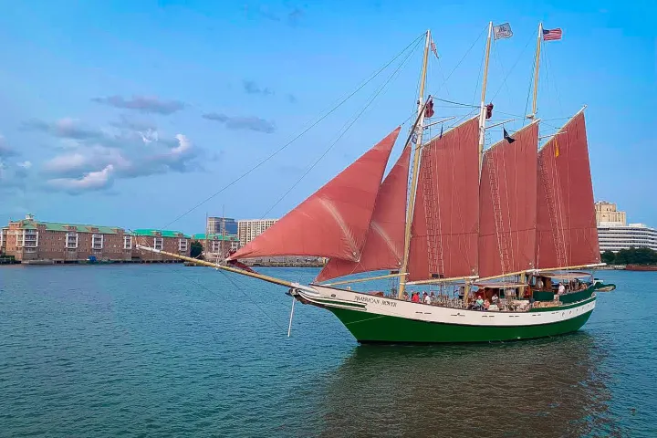 a large boat in a body of water