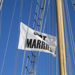Just Married Flag