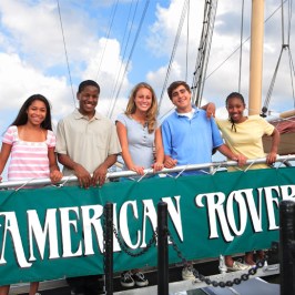 American Rover Passengers on Gangway