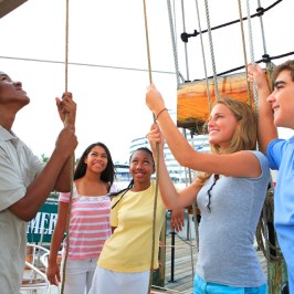 American Rover Passengers Setting Sail