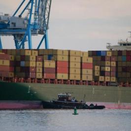 Container Ship Docking