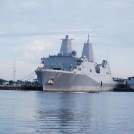 USS San Antonio at Ship Yard