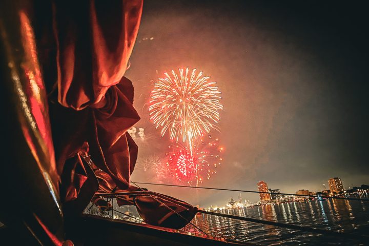 fireworks in the sky
